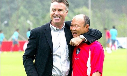 Thầy Park lỡ cơ hội đối đầu với chiến lược gia Guus Hiddink ở trận giao hữu U22 Việt Nam và U22 Trung Quốc. Ảnh; T.L