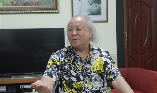 Ông Nguyễn Hữu Trọng (92 tuổi, xã Ba Vì, huyện Ba Vì, Hà Nội). Ảnh T.V