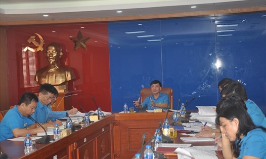 Đồng chí Bùi Văn Cường - Ủy viên Trung ương Đảng, Chủ tịch Tổng LĐLĐVN chủ trì các cuộc họp.