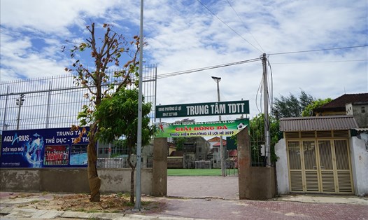 Công trình "BOT" thể thao trên đất công tại phường Lê Lợi-TP Vinh. Ảnh: PV