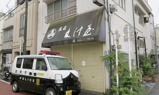 Hình ảnh cửa hàng bánh kẹo nơi tìm thấy thi thể của một nữ sinh viên đại học.  Ảnh: KYODO/JAPAN TODAY