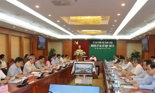 Từ ngày 2 đến 4.7.2019, tại Hà Nội, Ủy ban Kiểm tra Trung ương đã họp kỳ 37. Ảnh: UBKTTW.