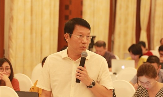 Trung tướng Lương Tam Quang – Chánh Văn phòng, người phát ngôn Bộ Công an. Ảnh Trần Vương