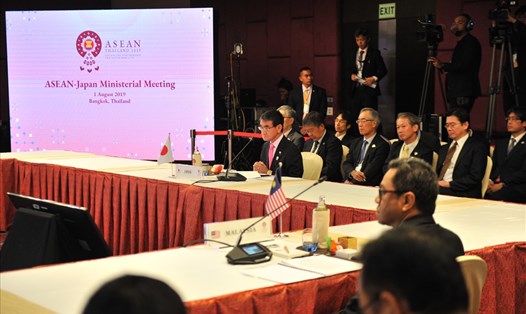 Hội nghị Bộ trưởng Ngoại giao ASEAN – Nhật Bản. Ảnh: asean2019.go.th.