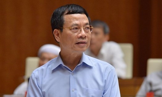 Bộ trưởng Bộ Thông tin và Truyền thông Nguyễn Mạnh Hùng. Ảnh Q.H