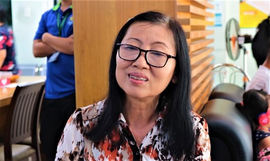 Bà Đào Thị Thư (61 tuổi)  vừa thi đậu vào Đại học Văn Hiến.