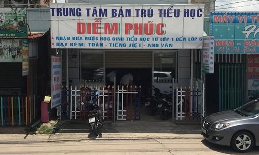 Trung tâm bán trú Diễm Phúc, đóng tại phường Tân Định, thị xã Bến Cát. Ảnh: L.A