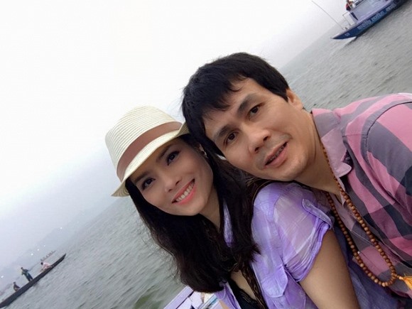 Diễn viên Kiều Thanh và người đàn ông của mình. Ảnh: ST