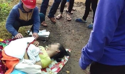 Sản phụ Vy Thị Yến bị tài xế bỏ giữa đường (ảnh: Facebook)