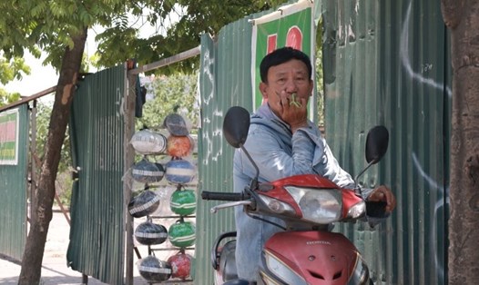 Tài xế "xe ôm" ở Hà Nội.