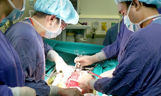 Các chuyên gia phẫu thuật ghép tạng tại Bệnh viện Việt Đức. Ảnh: BVCC