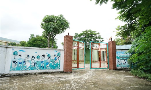Cơ sở giáo dục mầm non Tuổi Thơ tại thị trấn Thanh Chương bị yêu cầu tháo dỡ để đấu giá đất. Ảnh: QĐ