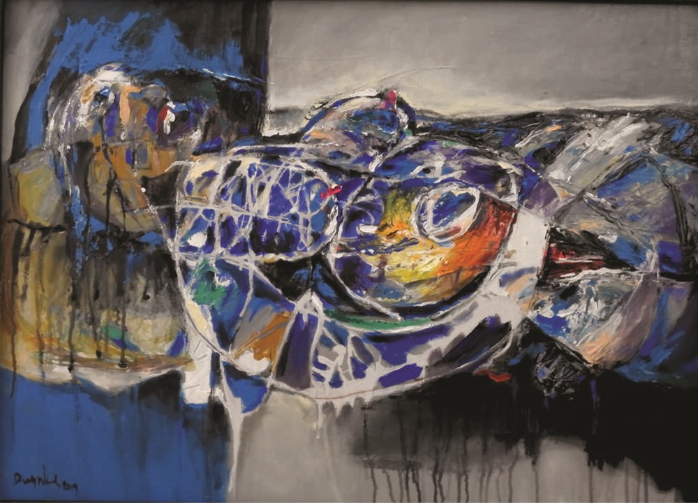 Tác phẩm Hạnh phúc Mẹ của Họa sĩ Duy Ninh, được vẽ năm 2019.