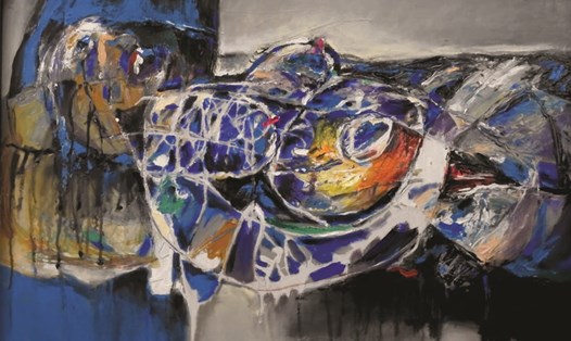 Tác phẩm Hạnh phúc Mẹ của Họa sĩ Duy Ninh, được vẽ năm 2019.