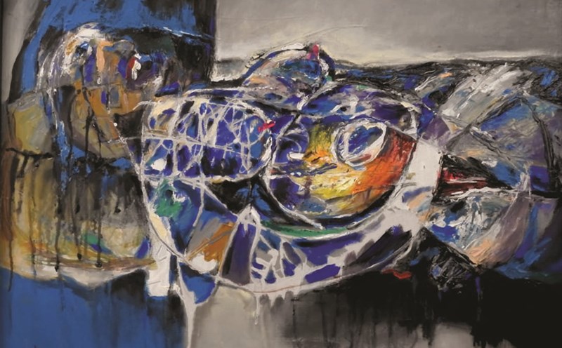 Tác phẩm Hạnh phúc Mẹ của Họa sĩ Duy Ninh, được vẽ năm 2019.