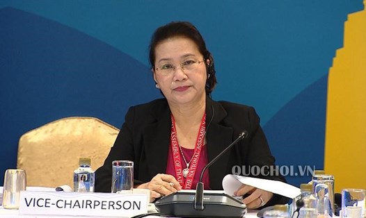 Chủ tịch Quốc hội Nguyễn Thị Kim Ngân dự họp Ban Chấp hành AIPA. Ảnh: Quochoi.vn