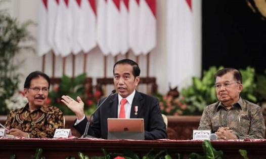 Tổng thống Joko Widodo thông báo dời thủ đô khỏi Jakarta. Ảnh: EPA.