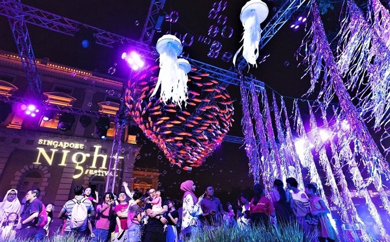 Lễ hội Trung thu 2019 ở Singapore ngập tràn ánh sáng và sắc màu lung linh của những chiếc đèn lồng.