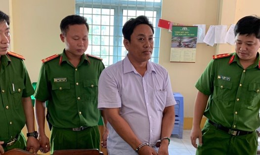 Cò đất Huỳnh Công Chúc bị công an tỉnh Trà Vinh bắt giữ vào hôm 6.7. Ảnh: P.V