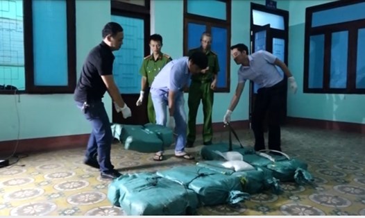 Đây là vụ bắt giữ ma túy đá lớn nhất từ trước đến nay tại Quảng Bình. Ảnh: CTV