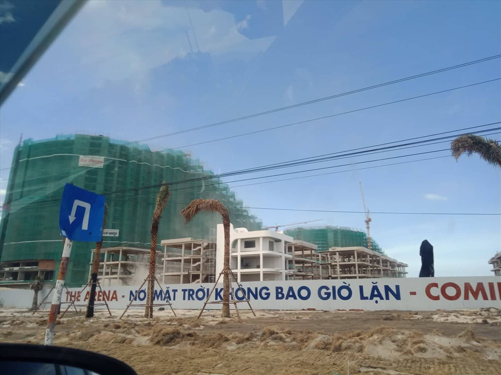 Dự án The Arena ngang nhiên thi công, bất chấp lệnh đình chỉ thi công. Ảnh: P.V
