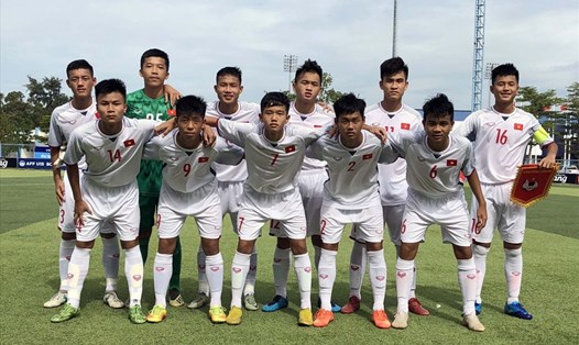 U15 Việt Nam sẽ chạm trán U15 Malaysia ở bán kết giải Đông Nam Á 2019. Ảnh: VFF