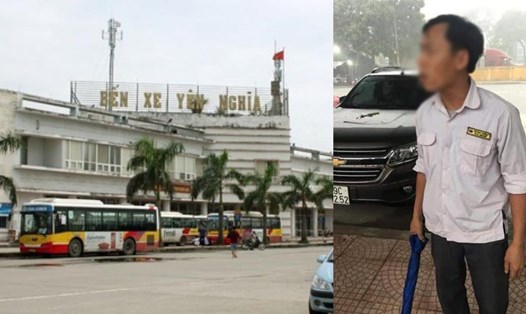 Tài xế Nguyễn Ngọc Tuyền bị tố hành hung 3 khách nữ tại bến xe Yên Nghĩa. Ảnh: PV