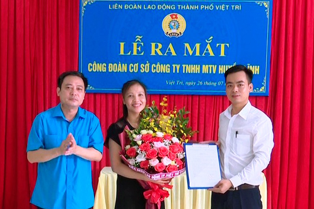 Đồng chí Nguyễn Ngọc Tuân – UV BTV LĐLĐ tỉnh - Chủ tịch LĐLĐ thành phố Việt Trì. Ảnh: T.Nhung