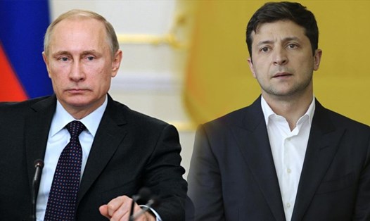 Tổng thống Ukraina Volodymyr Zelensky đề nghị Tổng thống Nga Vladimir Putin giúp chấm dứt chiến sự ở miền đông Ukraina. Ảnh: UNIAN