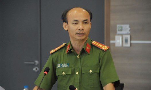 Thượng tá Đinh Văn Trình – Phó Trưởng phòng Phòng chống tội phạm mua bán người. Ảnh P.V