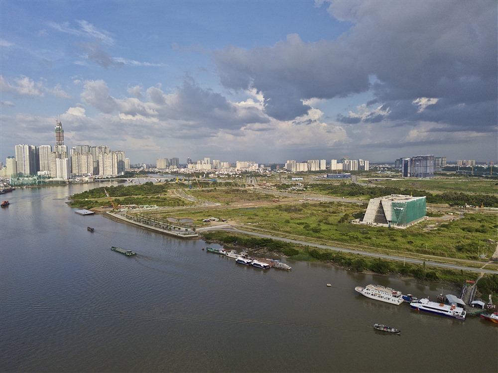 Toàn cảnh dự án khu đô thị mới Thủ Thiêm.  Ảnh: Ngọc Tiến