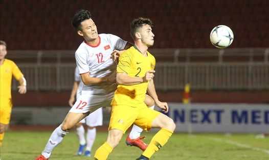 U18 Việt Nam trở lại mặt đất sau trận thua 1-4 trước U18 Australia. Ảnh: Đ.V