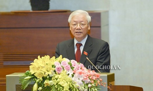 Tổng Bí thư, Chủ tịch Nước Nguyễn Phú Trọng. Ảnh: quochoi.vn