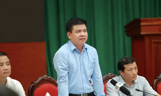 Ông Trần Xuân Hà, Phó trưởng Ban Tuyên giáo Thành ủy Hà Nội, chủ trì cuộc giao ban. Ảnh: BHT.
