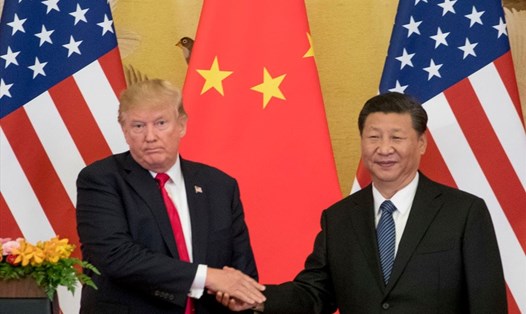 Tổng thống Donald Trump và Chủ tịch Tập Cận Bình tại Bắc Kinh năm 2017. Ảnh: AP