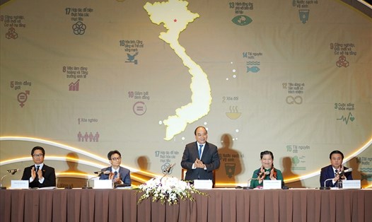 Thủ tướng Nguyễn Xuân Phúc chủ trì phiên toàn thể của Hội nghị toàn quốc về phát triển bền vững 2019.