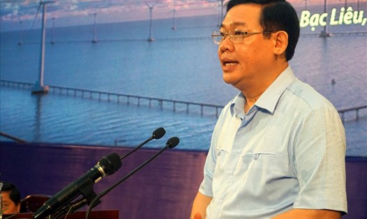 Phó Thủ tướng Vương Đình Huệ phát biểu tại hội nghị (ảnh Nhật Hồ)