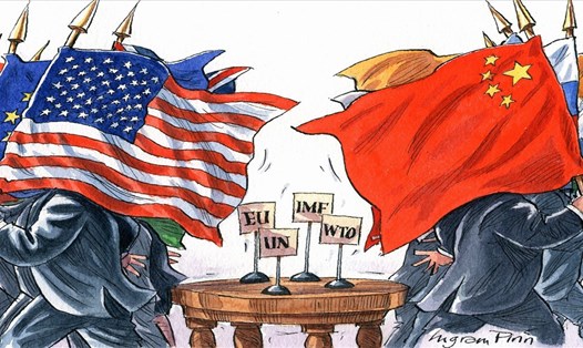 Nền kinh tế Mỹ đang có nguy cơ suy thoái khi cuộc chiến thương mại Mỹ - Trung vẫn tiếp tục. Ảnh minh họa, nguồn: Financial Times.
