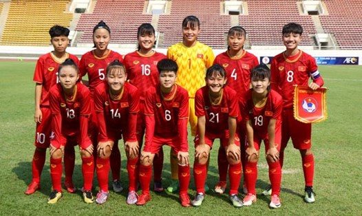 U16 nữ Việt nam sẽ có trận đấu mở màn vào ngày mai 16.9 gặp U16 nữ CHDCND Triều Tiên. (Ảnh:AFC)