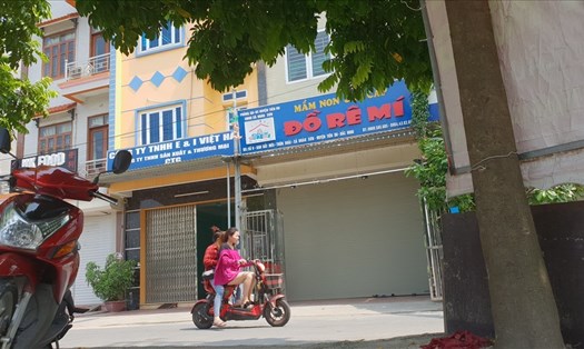 Cơ sở mầm non Đồ Rê Mí nơi bé trai 3 tuổi theo học đã bị đình chỉ hoạt động. Ảnh: Trần Tuấn.