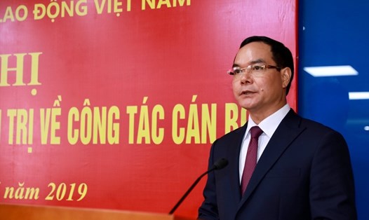 Ủy viên Trung ương Đảng, Chủ tịch Tổng Liên đoàn Lao động Việt Nam Nguyễn Đình Khang. Ảnh Hải Nguyễn