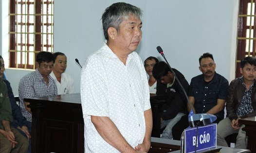 Bị cáo Kiệt hiện đang nhập viện cấp cứu nên phiên tòa tạm ngưng. Hình chụp tại tòa vào ngày 17.9.