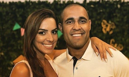 Jessica Guedes và chồng Flavio Gonçalvez. Ảnh: The Sun