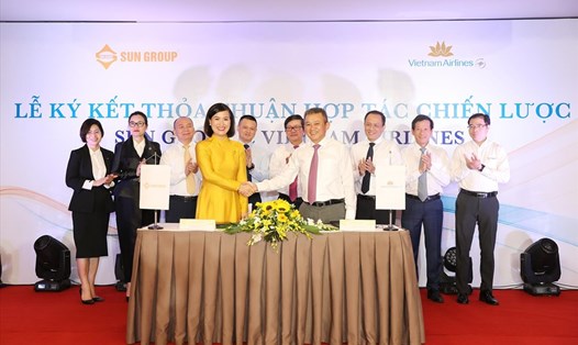 Sun Group và Vietnam Airlines sẽ phối hợp phát triển các sản phẩm kết hợp giữa dịch vụ. Ảnh: Sun
