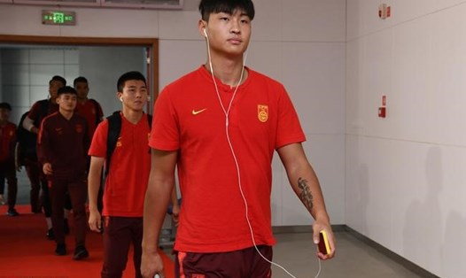 Guo Tianyu, tuyển thủ U22 Trung Quốc bị phạt nặng vì những hành vi vô kỉ luật và chê đội nhà sau thất bại 0-02 trước U22 Việt Nam hôm 8.9. Ảnh: Sina