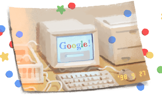 Doodle mừng sinh nhật thứ 21 của Google. Ảnh: Google.