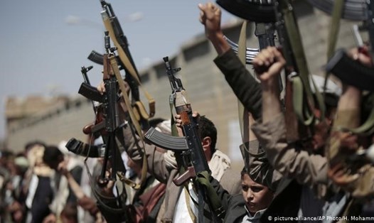 Lực lượng Houthi ở Yemen. Ảnh: AP