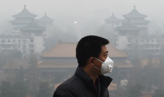 Ô nhiễm không khí ở Bắc Kinh. Ảnh: AFP