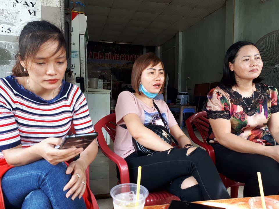 Công nhân công ty KaiYang mong muốn trở lại làm việc sau khi giải quyết các chế độ cho người lao động. Ảnh Anh Thư