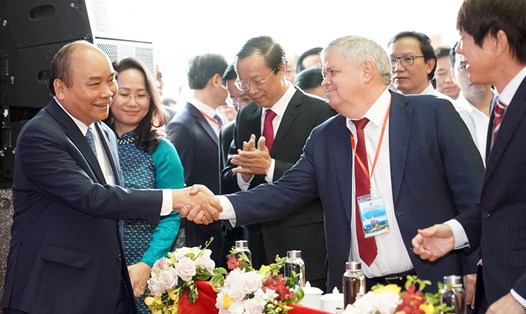 Thủ tướng dự hội nghị xúc tiến đầu tư vào Lạng Sơn. Ảnh: VGP/Quang Hiếu
